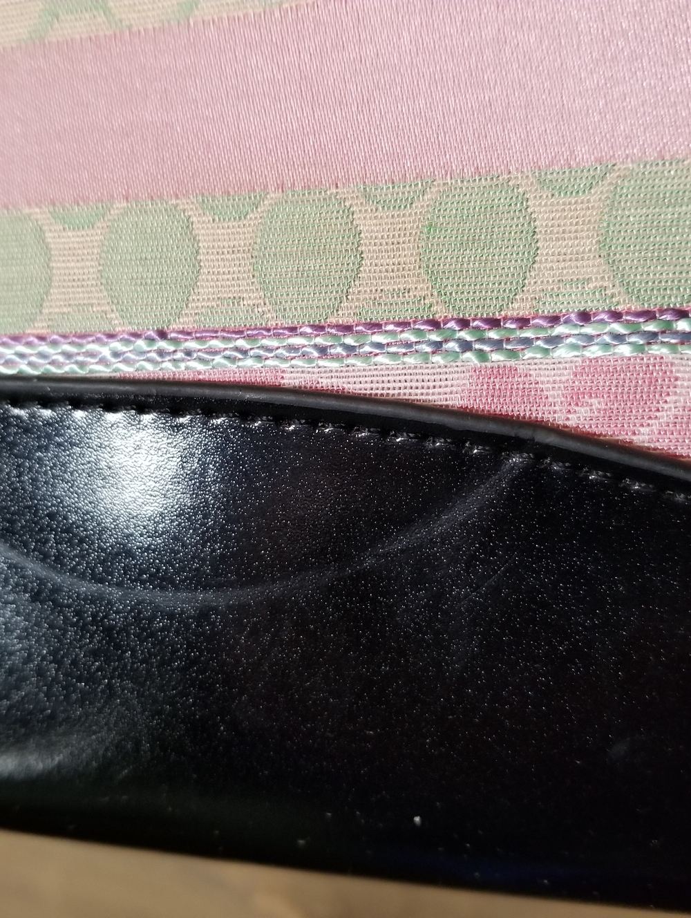 Kate Spade Vintage Y2K 90s Pink Pastel Colorful Striped Spring Summer handbag - Picture 6 of 16